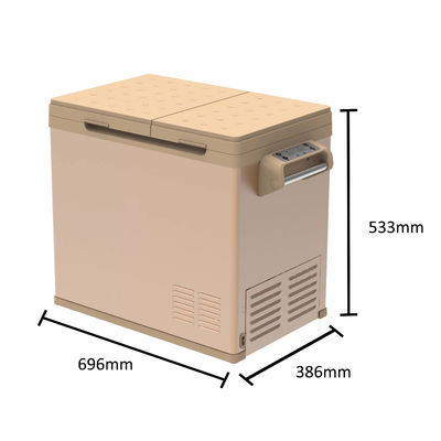 Dual Zone Car Fridge Freezer Portable Cooler Box Mini Freezer Capacity